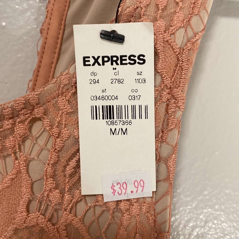 NWT Gorgeous Express Lace Mock Neck Dress - Picture 4 of 4